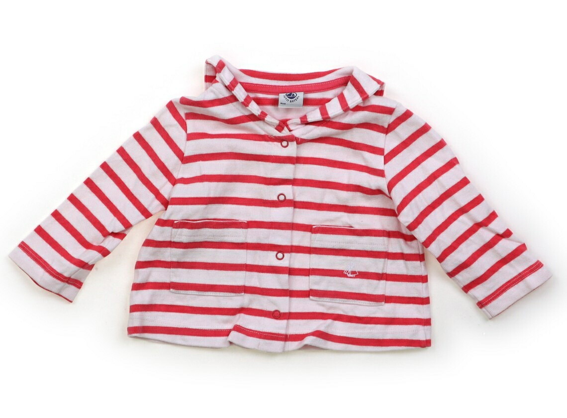 プチバトー PETIT BATEAU カーディガン 60サイズ 女の子 子供服 ベビー服 キッズ_画像1