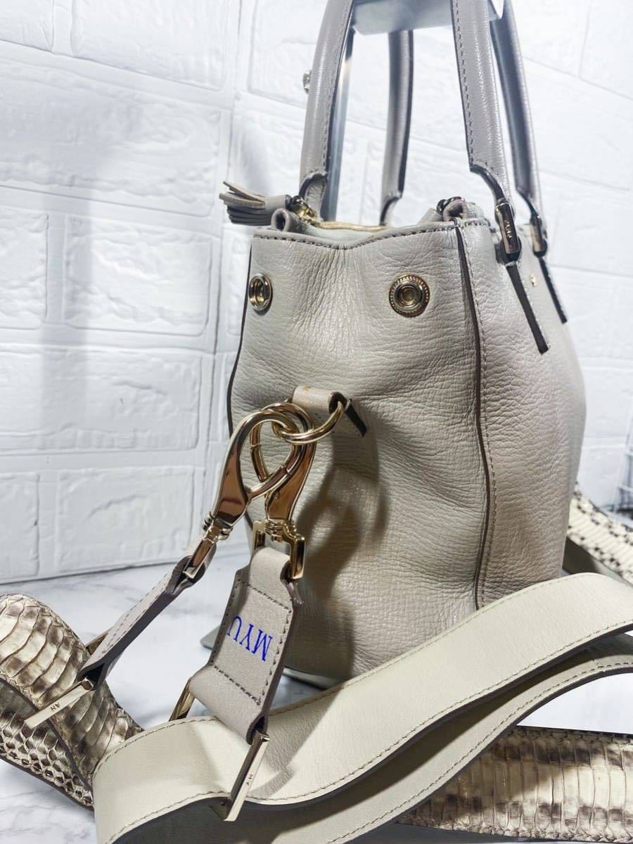 超美品】アニヤハインドマーチ ANYA HINDMARCH パイソン 蛇柄 2way