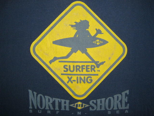 ★古着 ハワイで購入 日焼けの変色有り SURF-N-SEA サーフアンドシー 半袖 Tシャツ XL ネイビー紺 ハワイ ノースショア ハレイワ HAWAII★_画像5