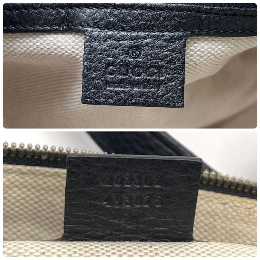 ヤフオク! - 【超希少美品】グッチ ミニボストン ハンドバッグ ソーホー...