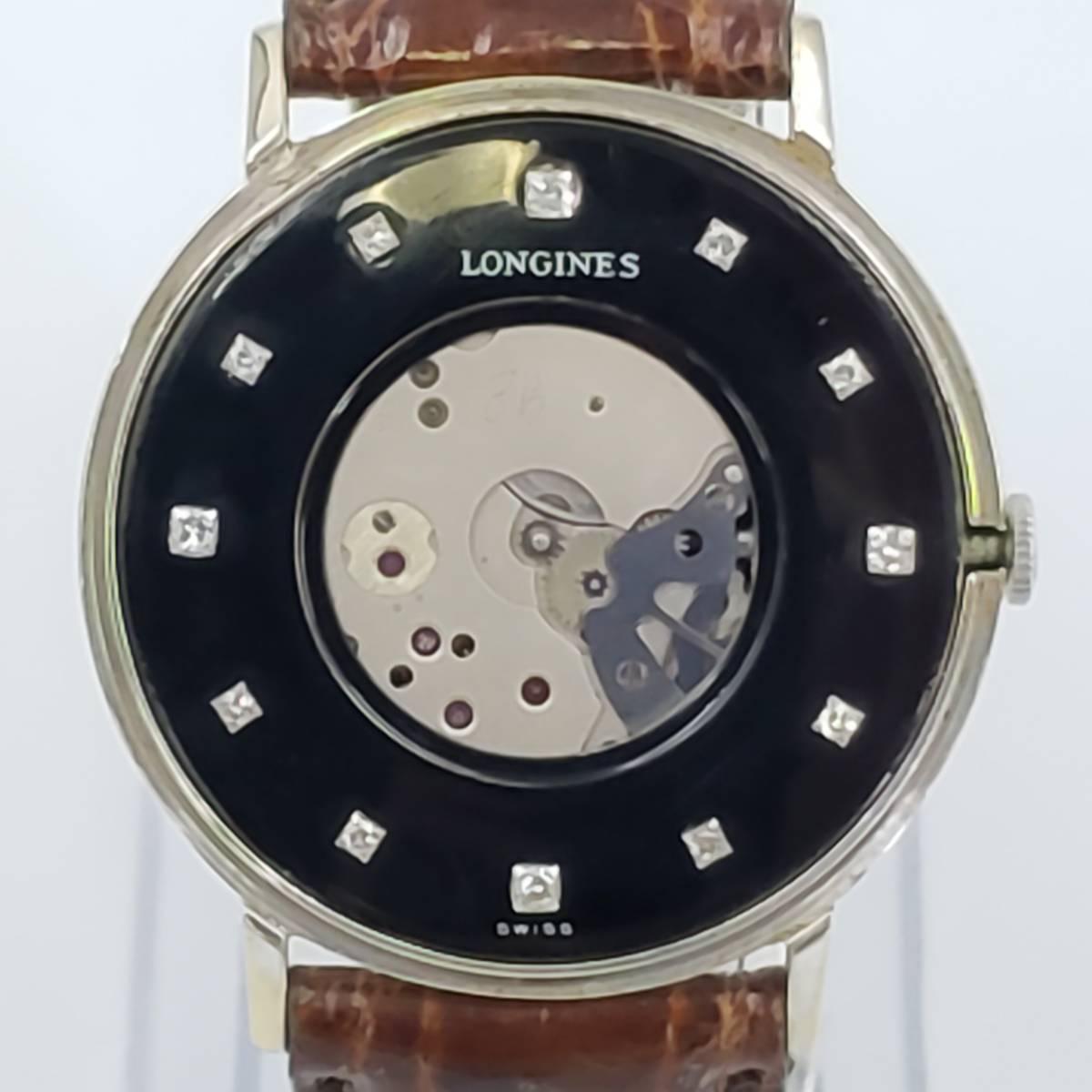 A091-201　腕時計　LONGINES　ロンジン　14K　ダイヤ蛍光あり　総重量：約25.1g　_画像2