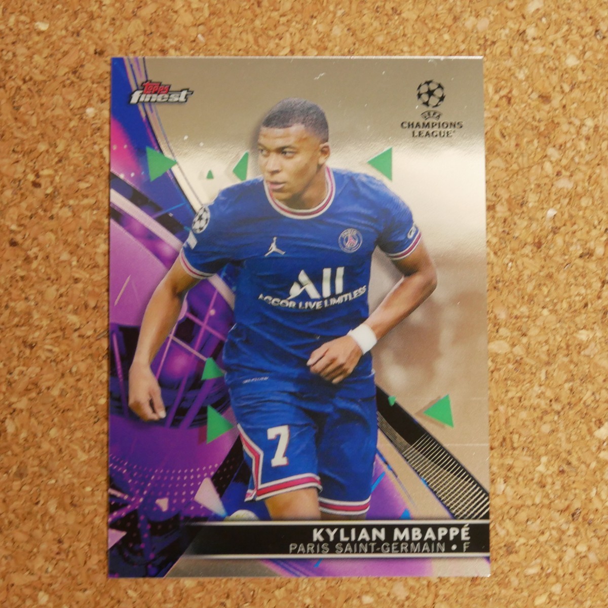 Topps finest Kylian Mbappe トップスファイネスト キリアン・エムバペ ムバッペ パリ・サンジェルマン soccer_画像1