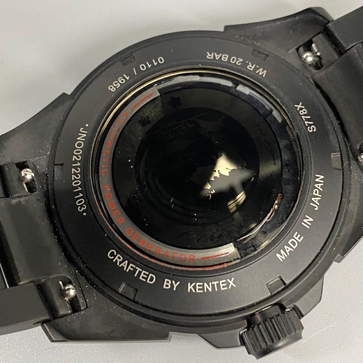 完品 ほぼ新品未使用 自宅保管品 KENTAX ケンテックス S778X-02メンズ腕時計 _画像7