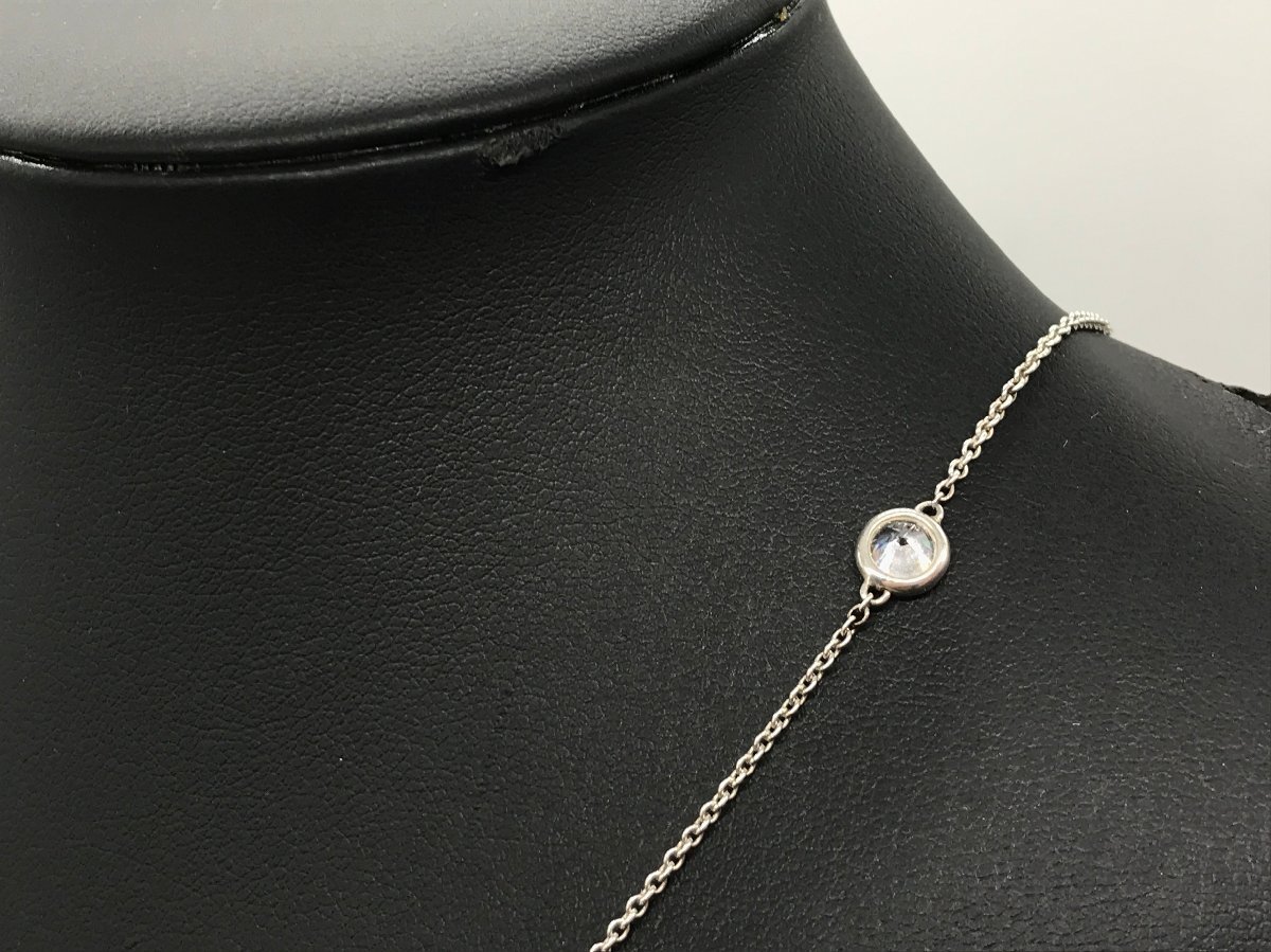 ■【YS-1】 スタージュエリー STAR JEWELRY ネックレス ■ 石付き 925 スターリングシルバー 銀製 全長58cm 【同梱可能商品】K■_画像5