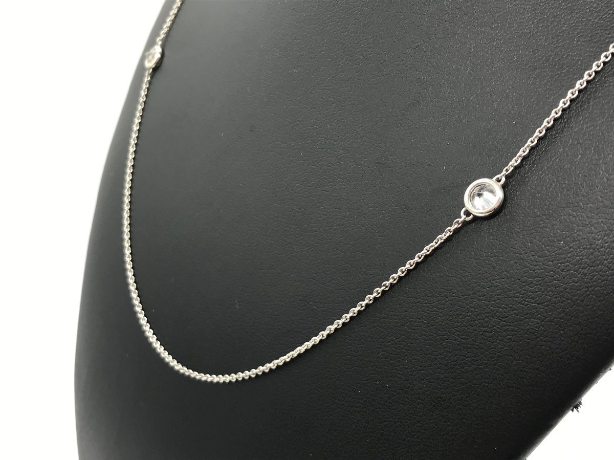 ■【YS-1】 スタージュエリー STAR JEWELRY ネックレス ■ 石付き 925 スターリングシルバー 銀製 全長58cm 【同梱可能商品】K■_画像3