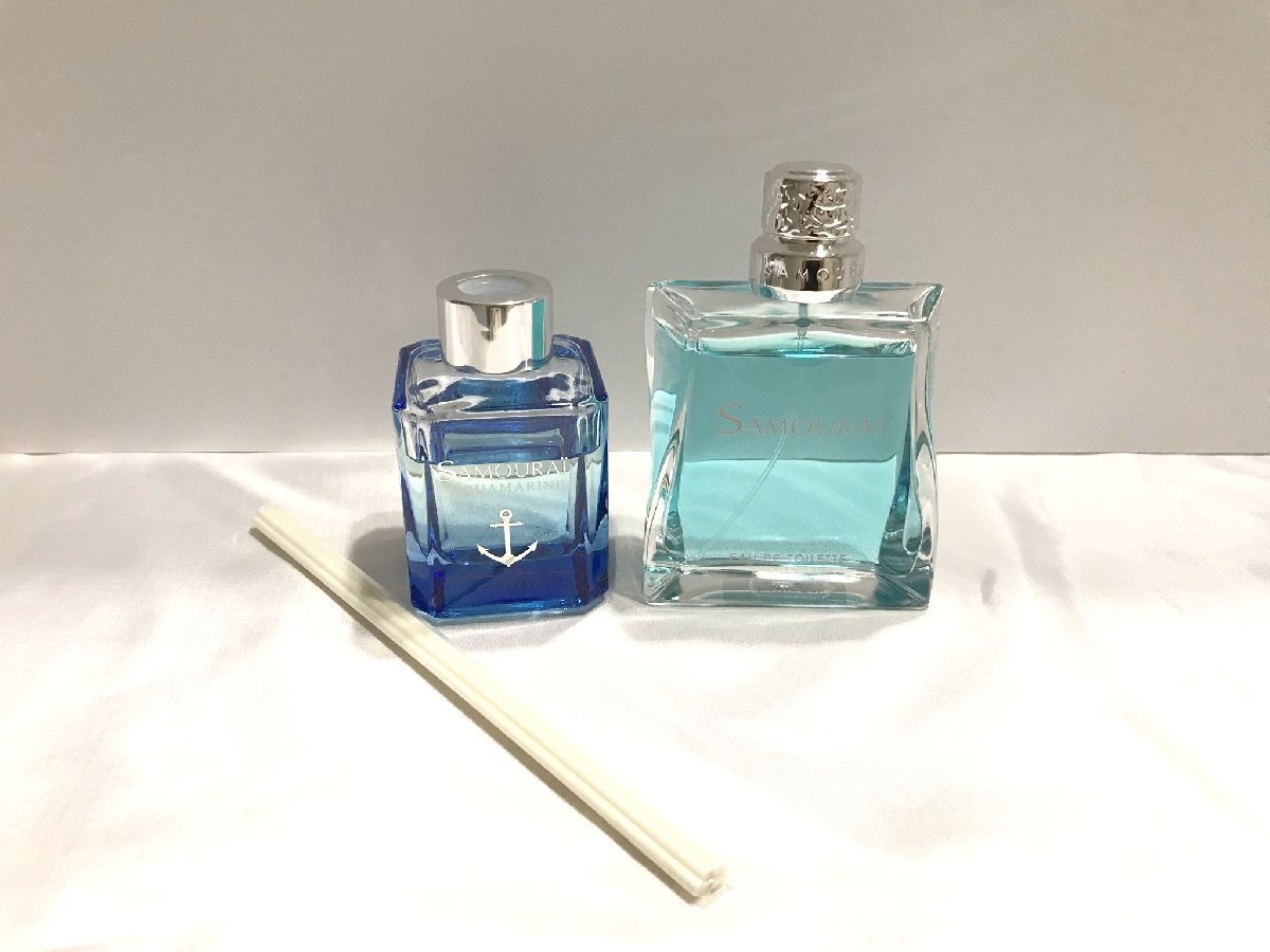 #[YS-1] perfume # Alain Delon # Samurai EDT 100ml aquamarine room fragrance 60ml # 2 point set summarize [ including in a package possibility commodity ]D