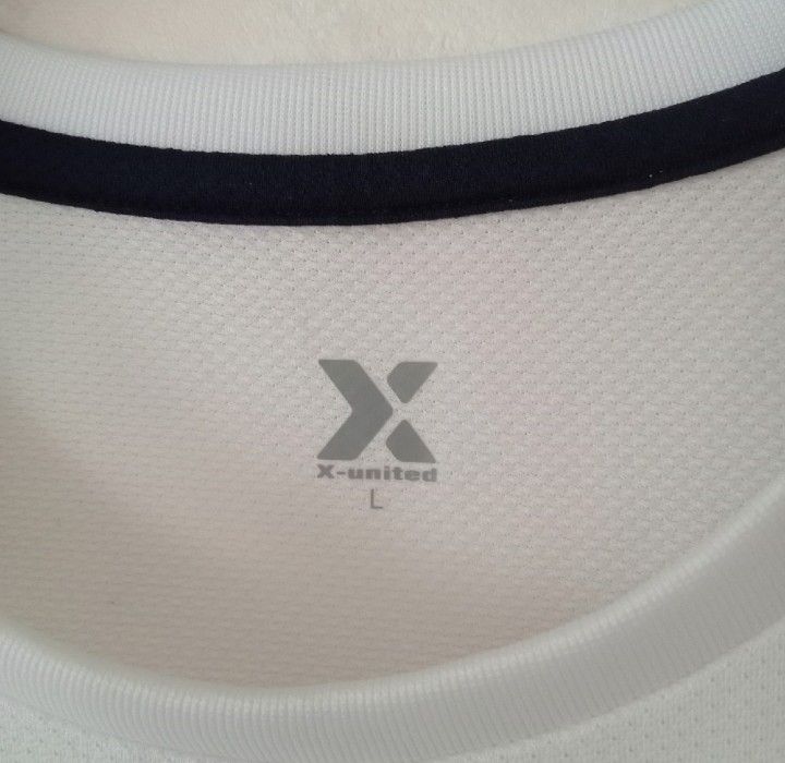 x-united  エックスユナイテッド ／ 半袖 スポーツシャツ ドライシャツ 白 レディース L