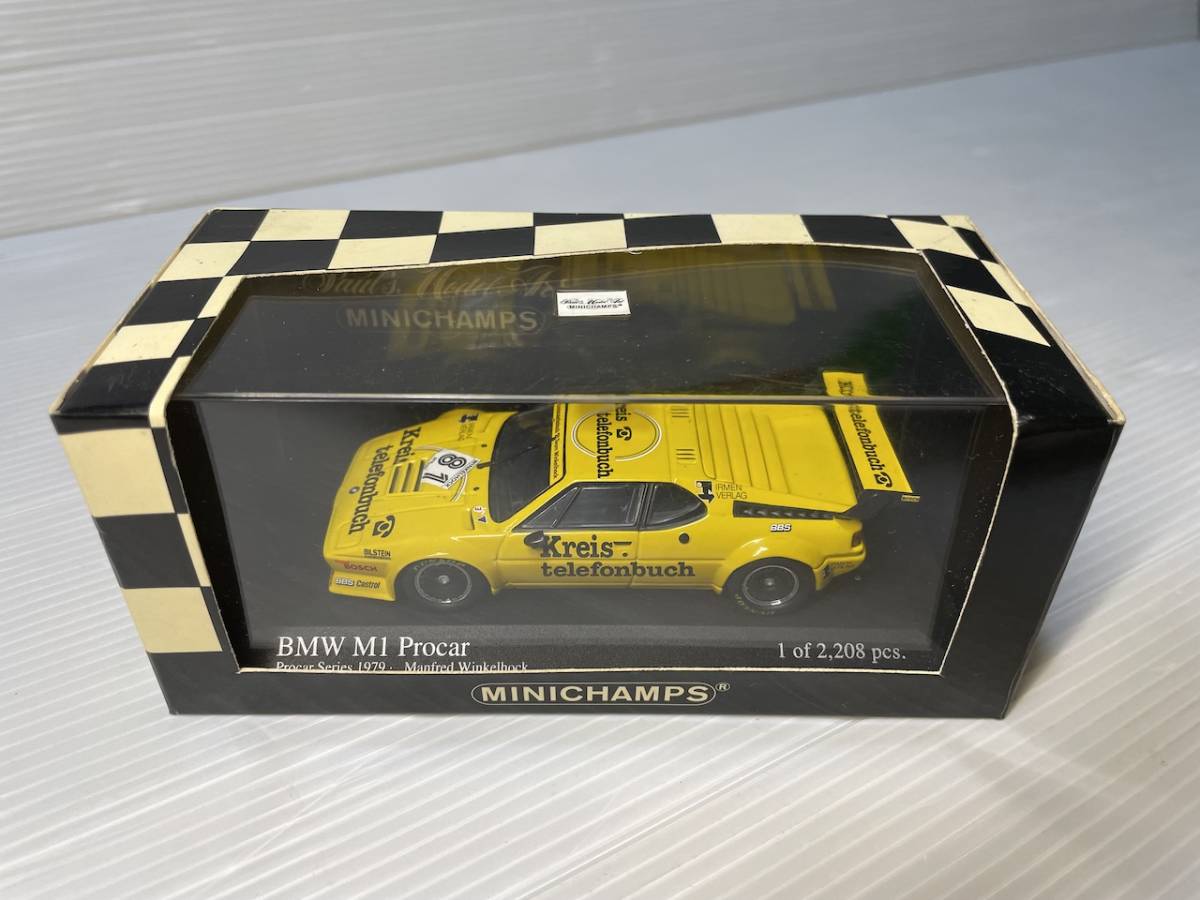 1/43 BMW M1 Procar 1979 ミニチャンプス個人保管品| JChere雅虎拍卖代购