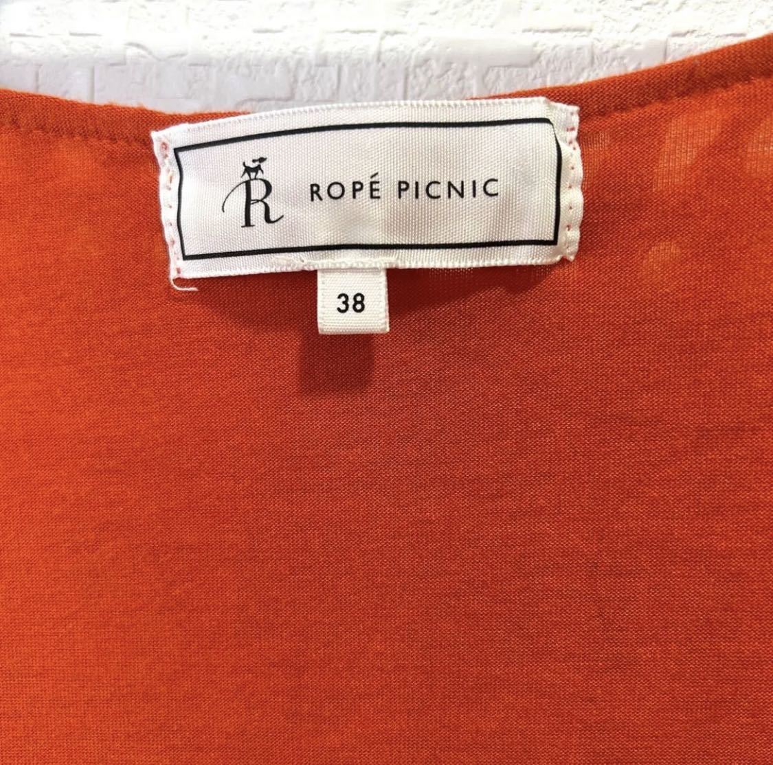 【送料無料】【美品】ROPE' PICNIC　ロペピクニック　トップス　ブラウス　Tシャツ　レースカットソー サイズM_画像5