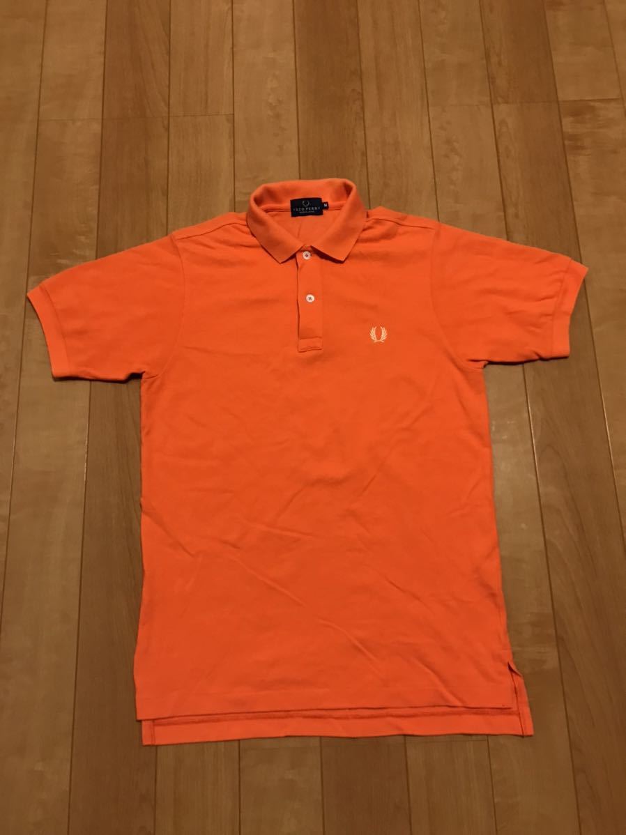 良品 FRED PERRY/フレッドペリー メンズサイズM 半袖鹿の子ポロシャツ