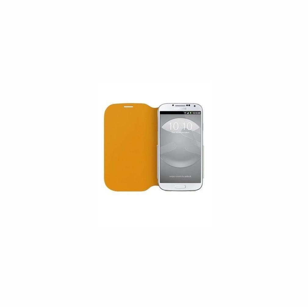 スマホケース カバー Galaxy S4 SwitchEasy オレンジ イエロー 黄色 手帳型 PU レザー FLIP for GALAXY S4 Tanned Yellow_画像3