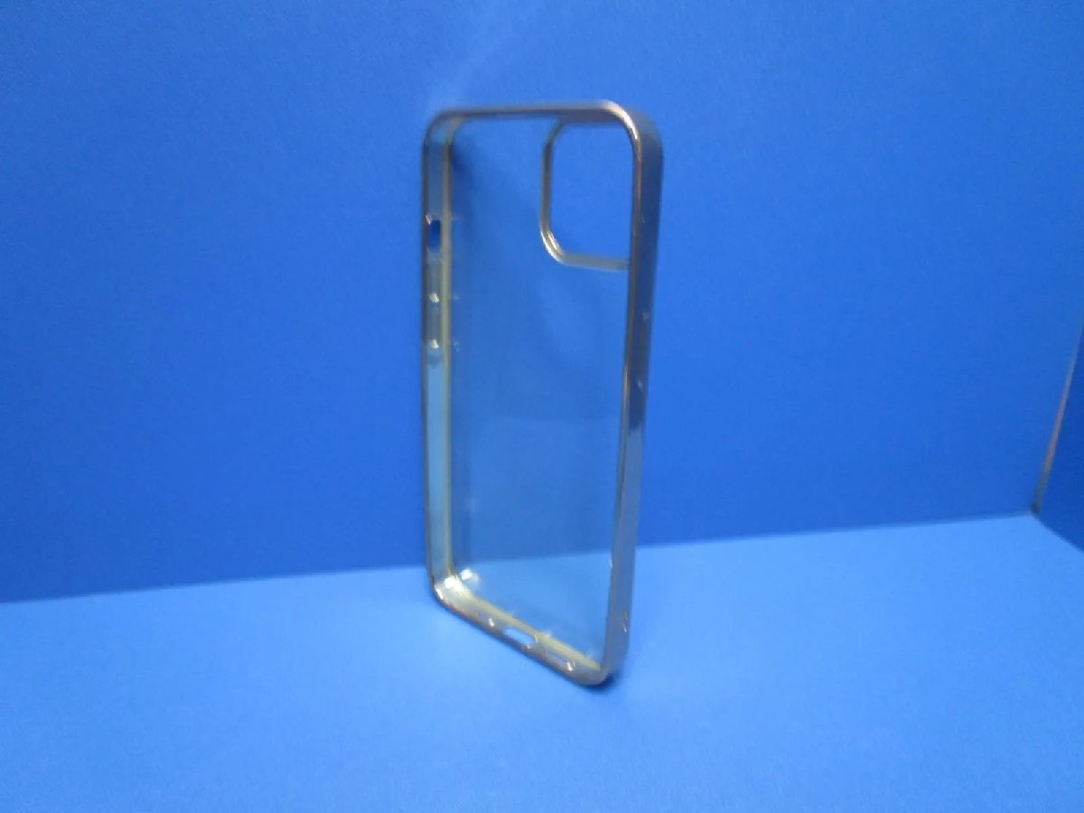 在庫処分 ORANGA Tokyo iPhone13 ケース クリアー 透明 薄型 TPU素材 枠 ゴールド_画像4