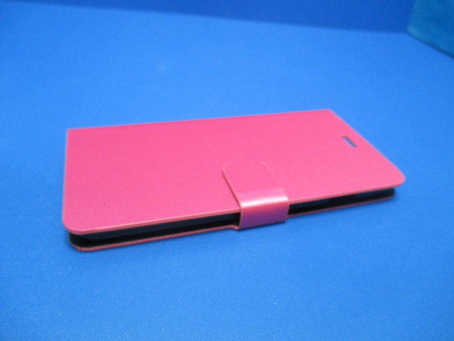 【在庫処分】 シンプル 手帳型 ケース メタリックピンク iPhone6Plus iPhone6sPlus（5.5インチ）カードポケット スタンド機能_画像5