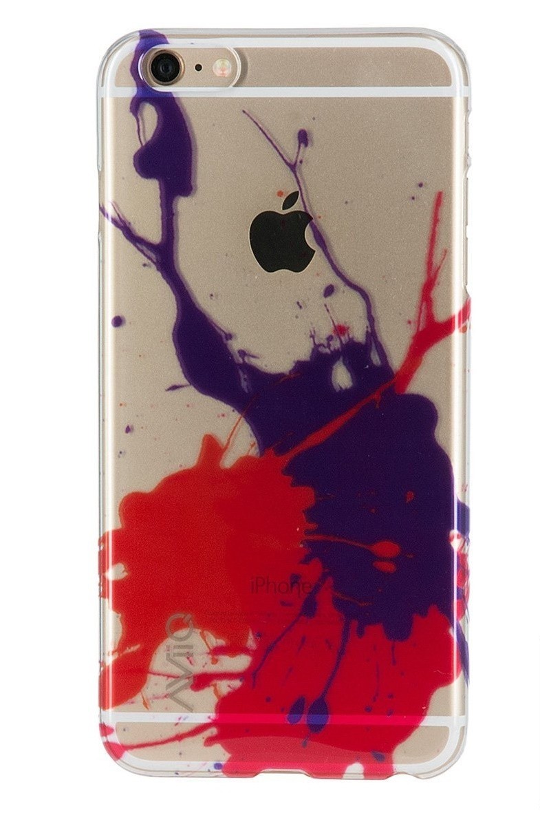 スマホケース カバー iPhone6Plus 6Plus AViiQ パープル 紫 レッド 赤 ジャケット Splash Pink パープル ピンク_画像1