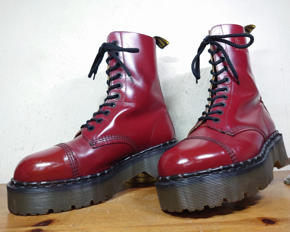 美品/英国製】Dr.Martens/ドクターマーチン クレイジーボム 10ホール