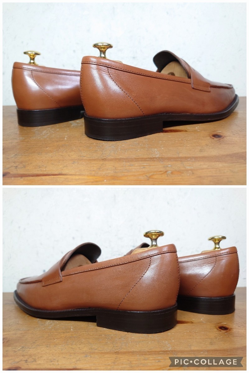 【極美品】ITALY製 TOD'S/トッズ コインローファー UK71/2 26.5cm相応 ブラウン 茶/santoni magnanni好きに_画像7