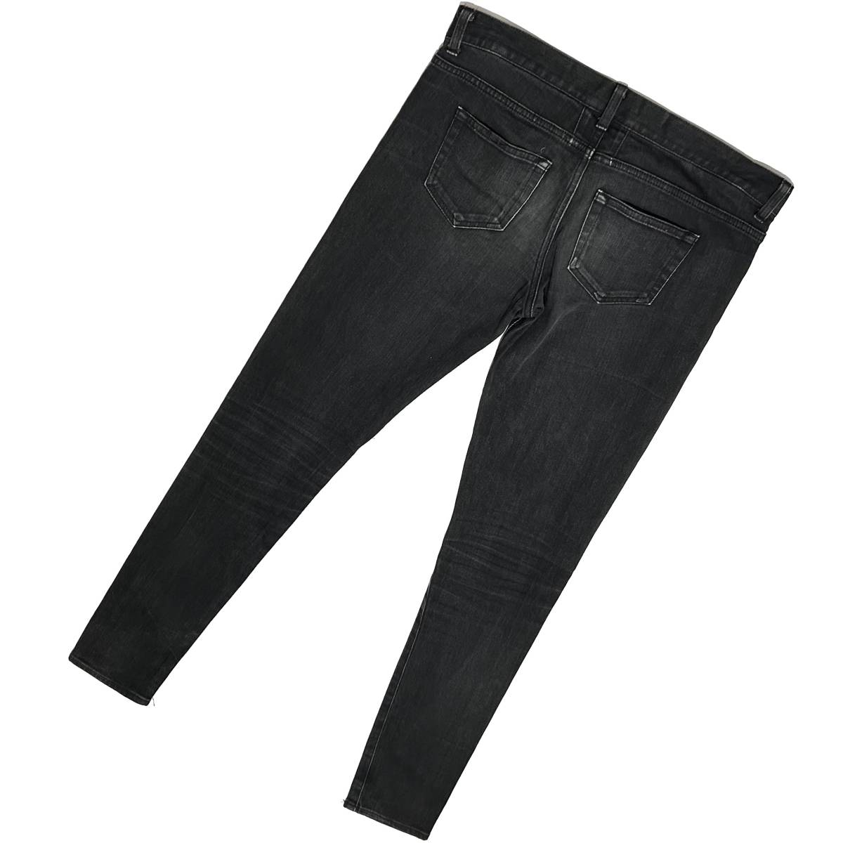  внутренний стандартный товар SAINT LAURENT PARIS стрейч обтягивающие джинсы брюки 30 черный солнечный rolan Париж подлинный товар Эдди потертость man Celine 
