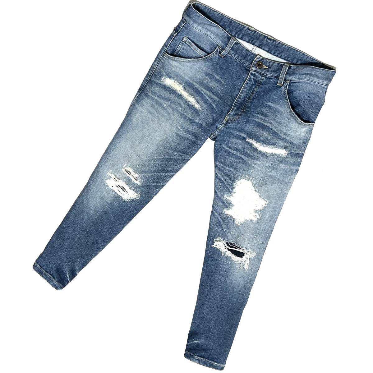 クリスマス特集2022 denim knit tight stretch wjk 定価3.7万 pants