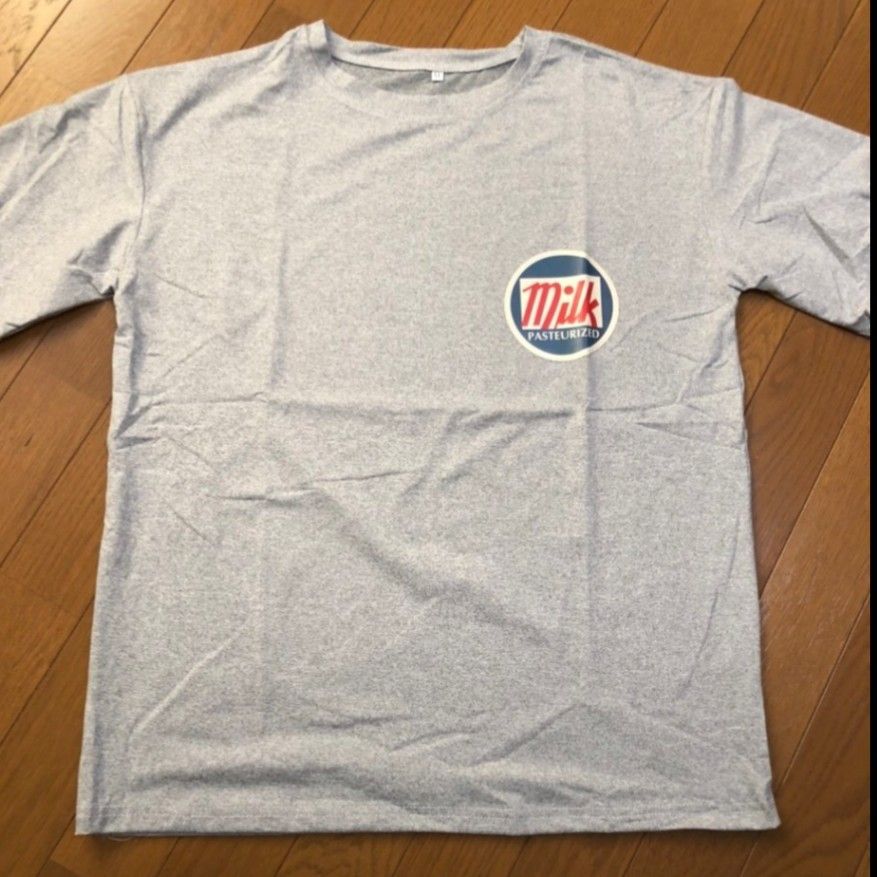 Tシャツ 半袖 グレー 灰色 ミルク milk ロゴ ゆったり オーバーサイズ