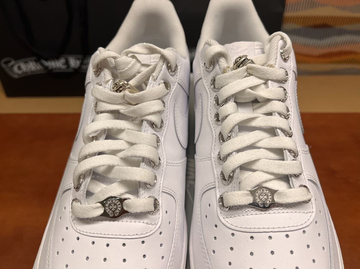 CHROME HEARTS クロムハーツ NIKE ナイキ エアーホース1 ホワイト コラボ13インチ 限定 AIRFORCE 1 スニーカー　エアージョーダン Jordan_画像5