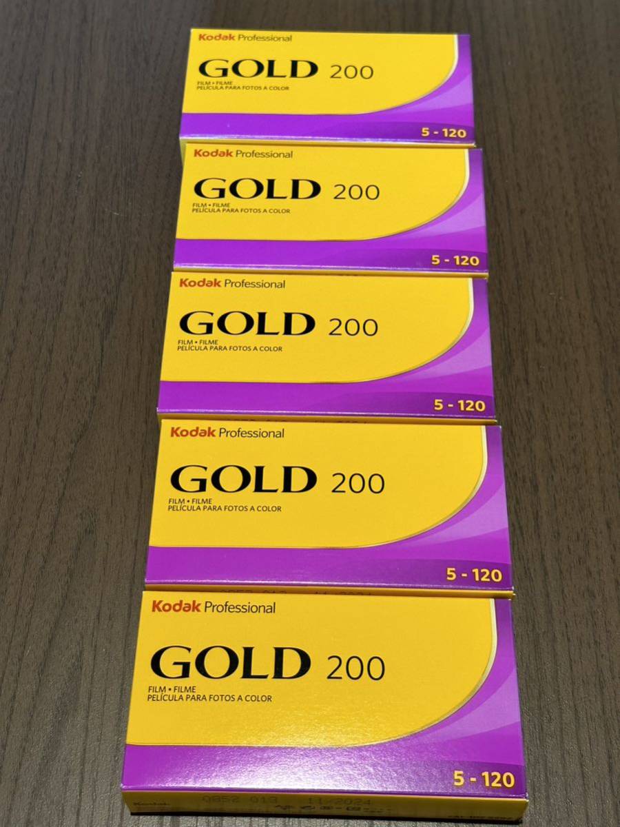 Kodak gold 120 200 ネガフィルム 10パック 50本-