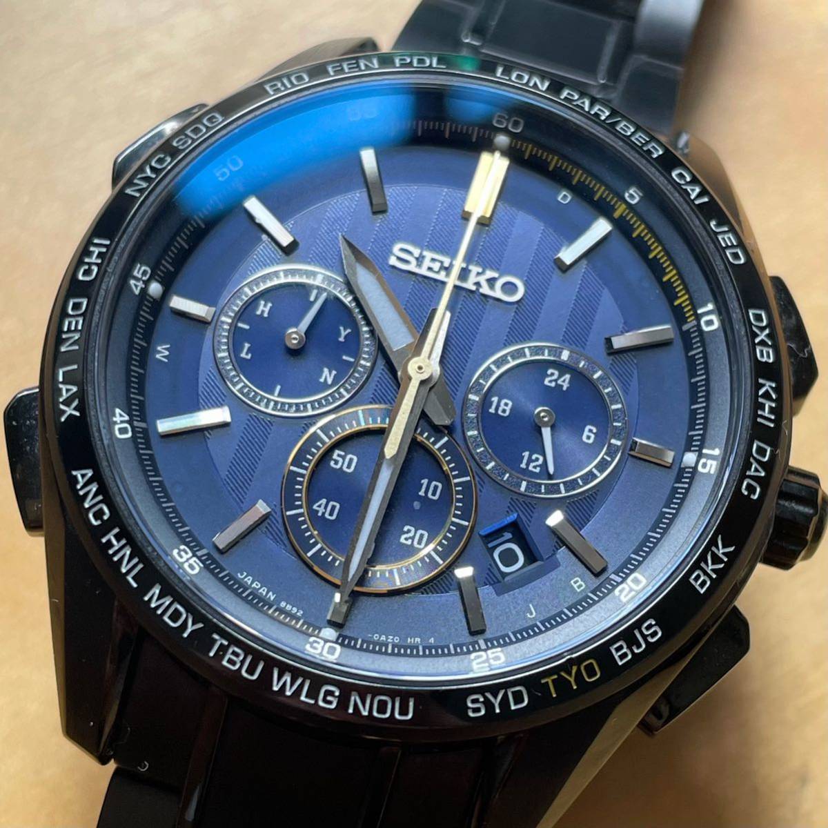 付属品有】セイコー SEIKO ブライツ BRIGHTZ SAGA305 8B92-0AB0 電波