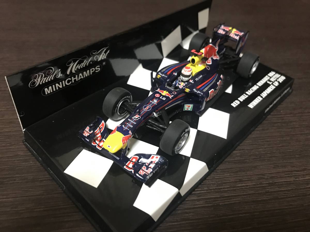 1/43 MINICHAMPS レッドブル・ルノー RB6 #5 S.ベッテル 日本GP優勝 2010