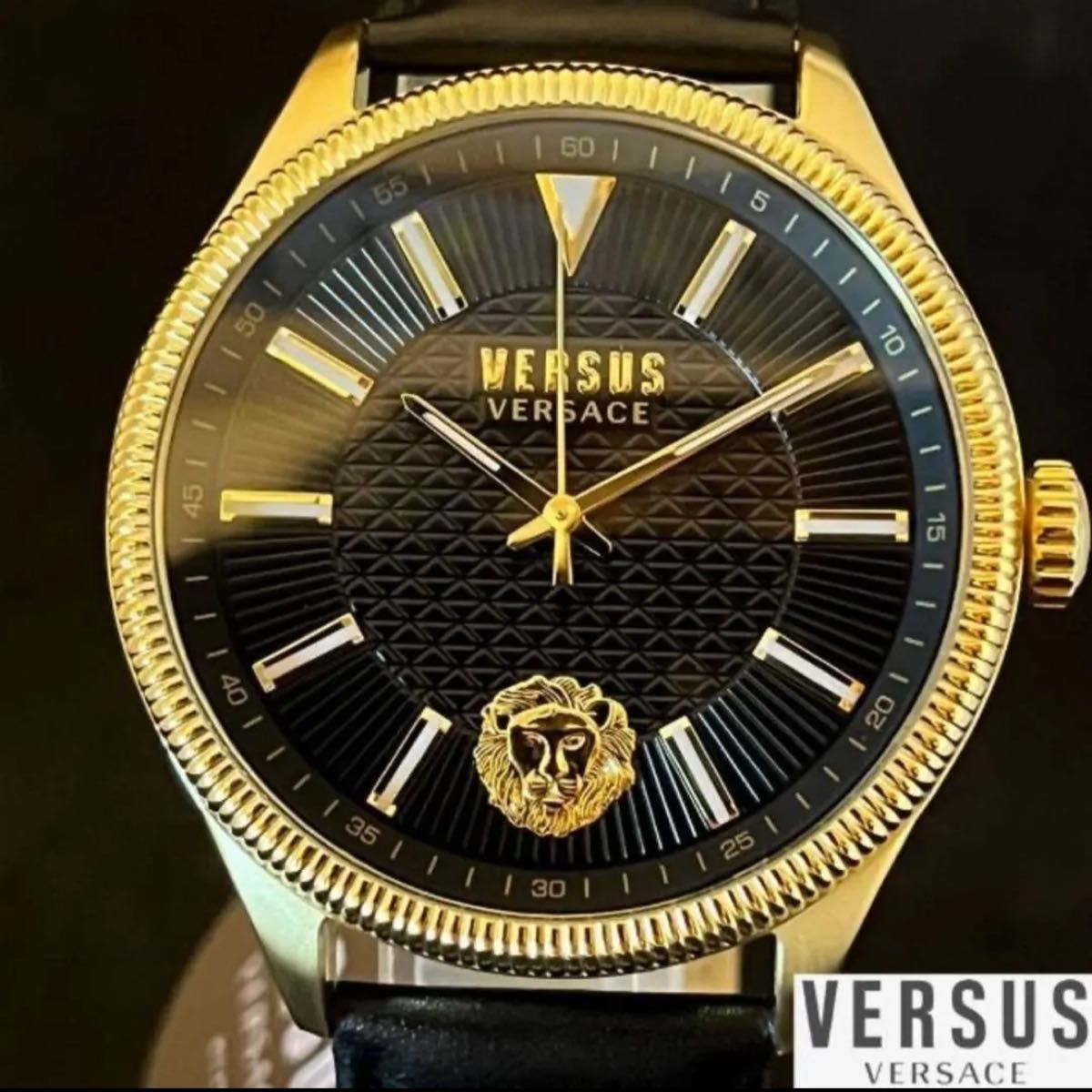 【激レア】Versus Versace/ベルサス ベルサーチ/メンズ腕時計/プレゼント/男性/ヴェルサス ヴェルサーチ/ゴールド色