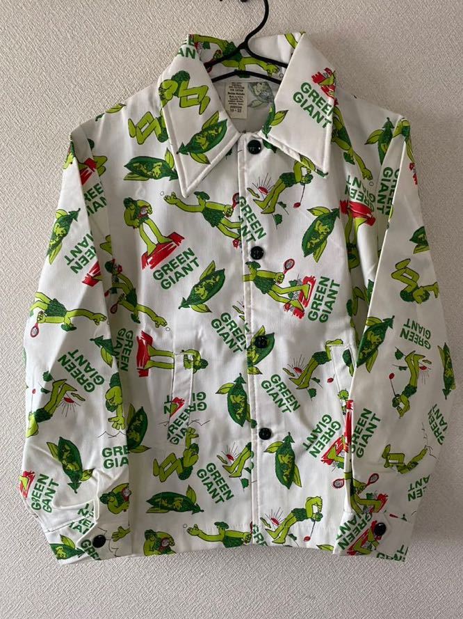 DEAD STOCK VINTAGE 70s green giant コーチジャケット グリーン