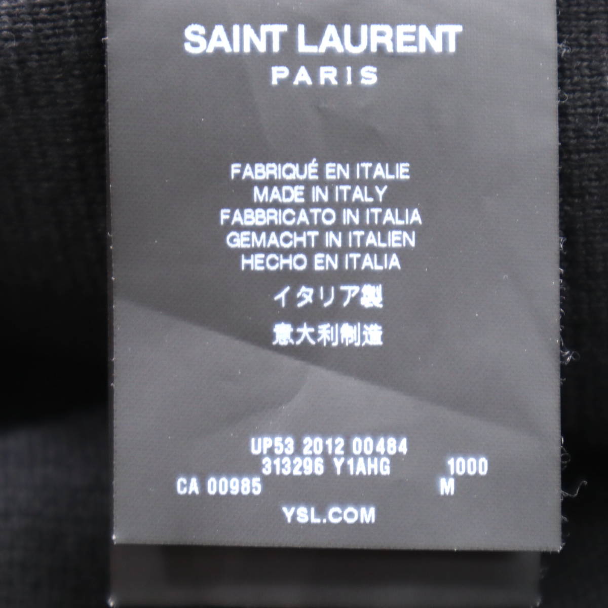 3-YF107【美品】サンローラン パリ SAINT LAURENT PARIS エディ期 ライダース ジャケット ブラック M メンズ_画像9