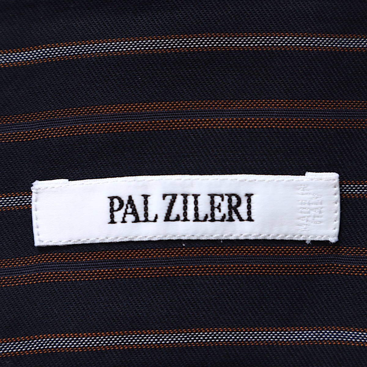 3-WC149 イタリア製 パルジレリ Pal Zileri シャツ ネイビー ストライプ 42 メンズ_画像7