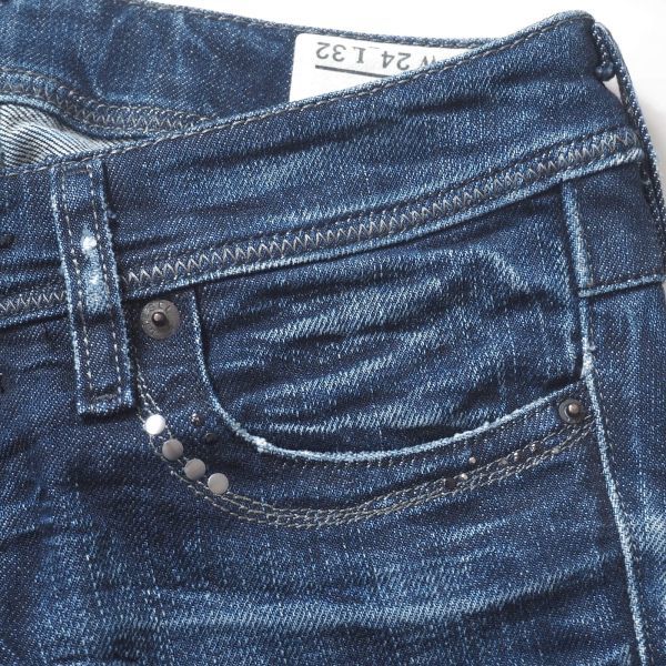 M3-ZH051【美品】ディーゼル Diesel LOWKY コットン デニム パンツ インディゴ W24 L32 レディース_画像8