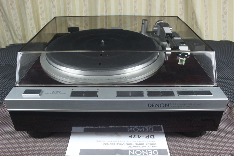 DENON デノン フルオートレコードプレーヤーDP-47F AT10G付き 完動品