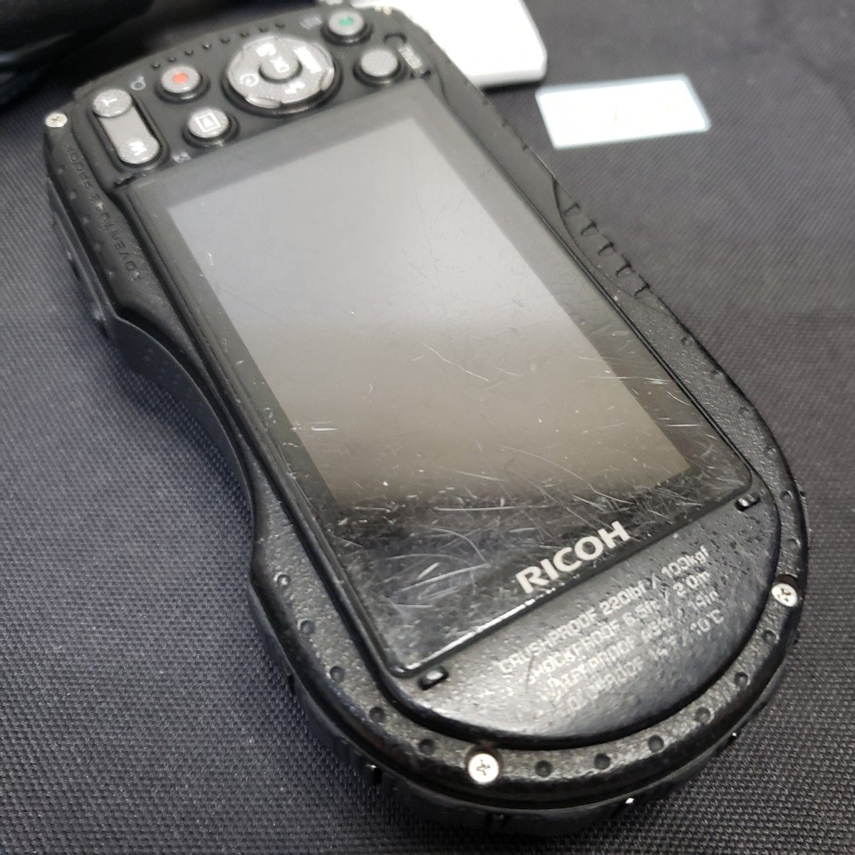 RICOH WG-4 GPS 防水デジカメ 動作確認済み （赤・管6）