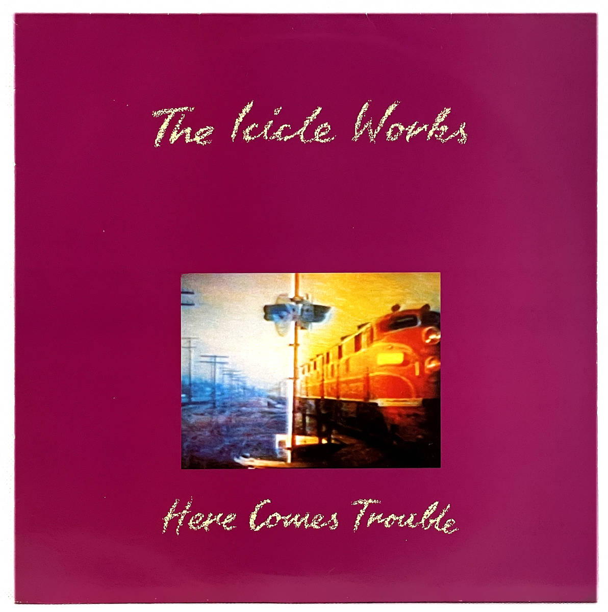 【12インチUK盤】 ICICLE WORKS　here comes trouble　アイシクル・ワークス　1988年作　45回転　3曲未収ライブ　ZEPPELIN rock n roll他_画像1