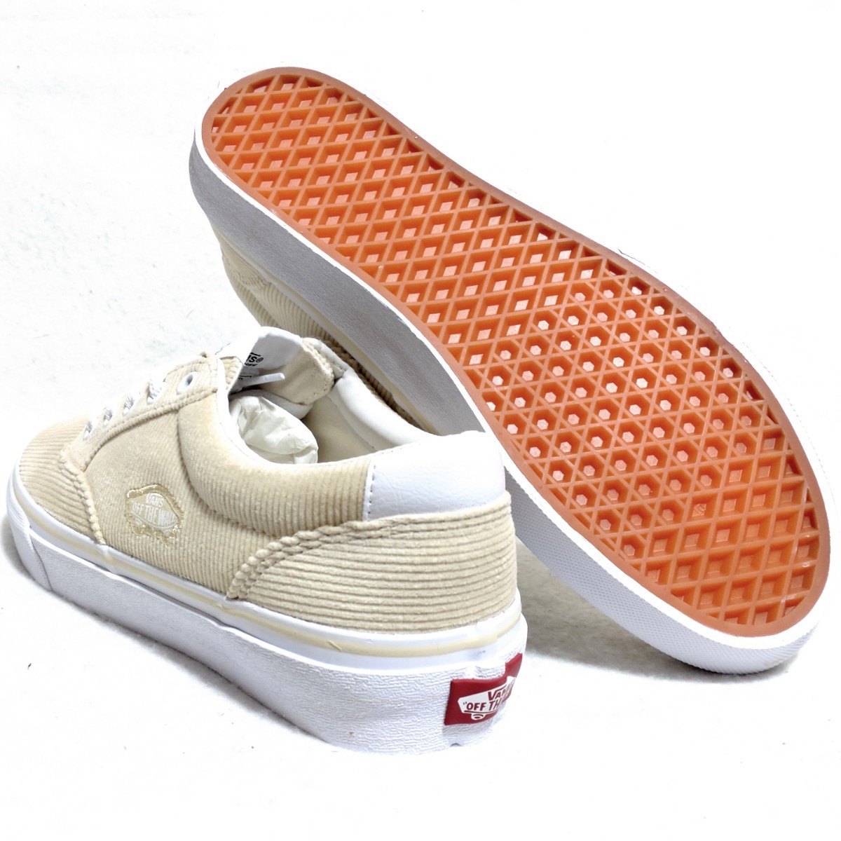 特価/未使用/VANS/V320CF CORD/JETSICON/バンズ/ジェッツアイコン/スニーカー/US9=27.0cm/beige_画像2