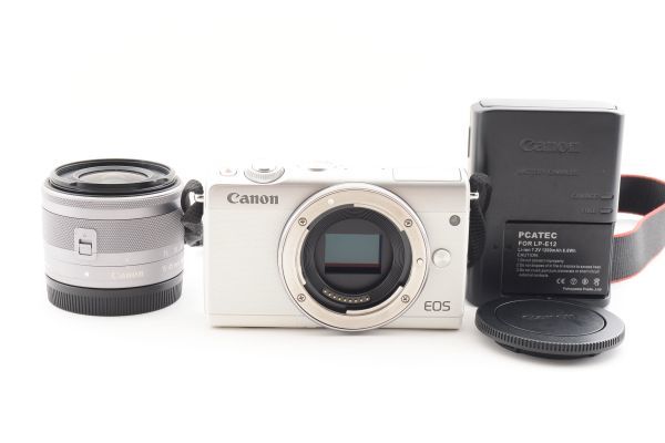 #c592★実用品★ キヤノン Canon EOS M100 15-45mm レンズセット_画像1