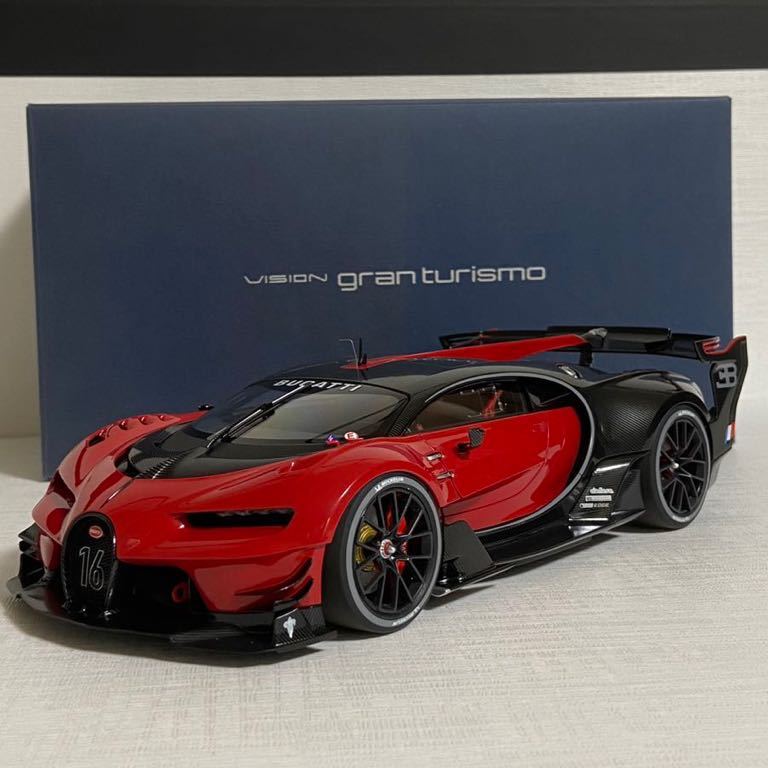 * Auto Art |AUTOart:1/18 * Bugatti Vision gran turismo |BUGATTI VISION GRAN TURISMO (RED|Black Carbon) *used