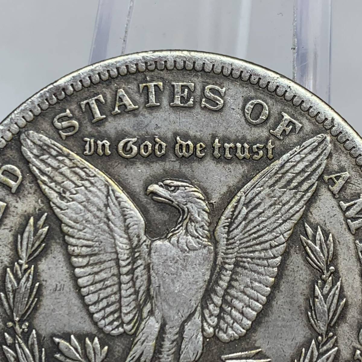 WX882流浪幣 ロリーちゃん 天眼 鷹紋 外国硬貨 貿易銀 海外古銭 コレクションコイン 貨幣 重さ約24g_画像5
