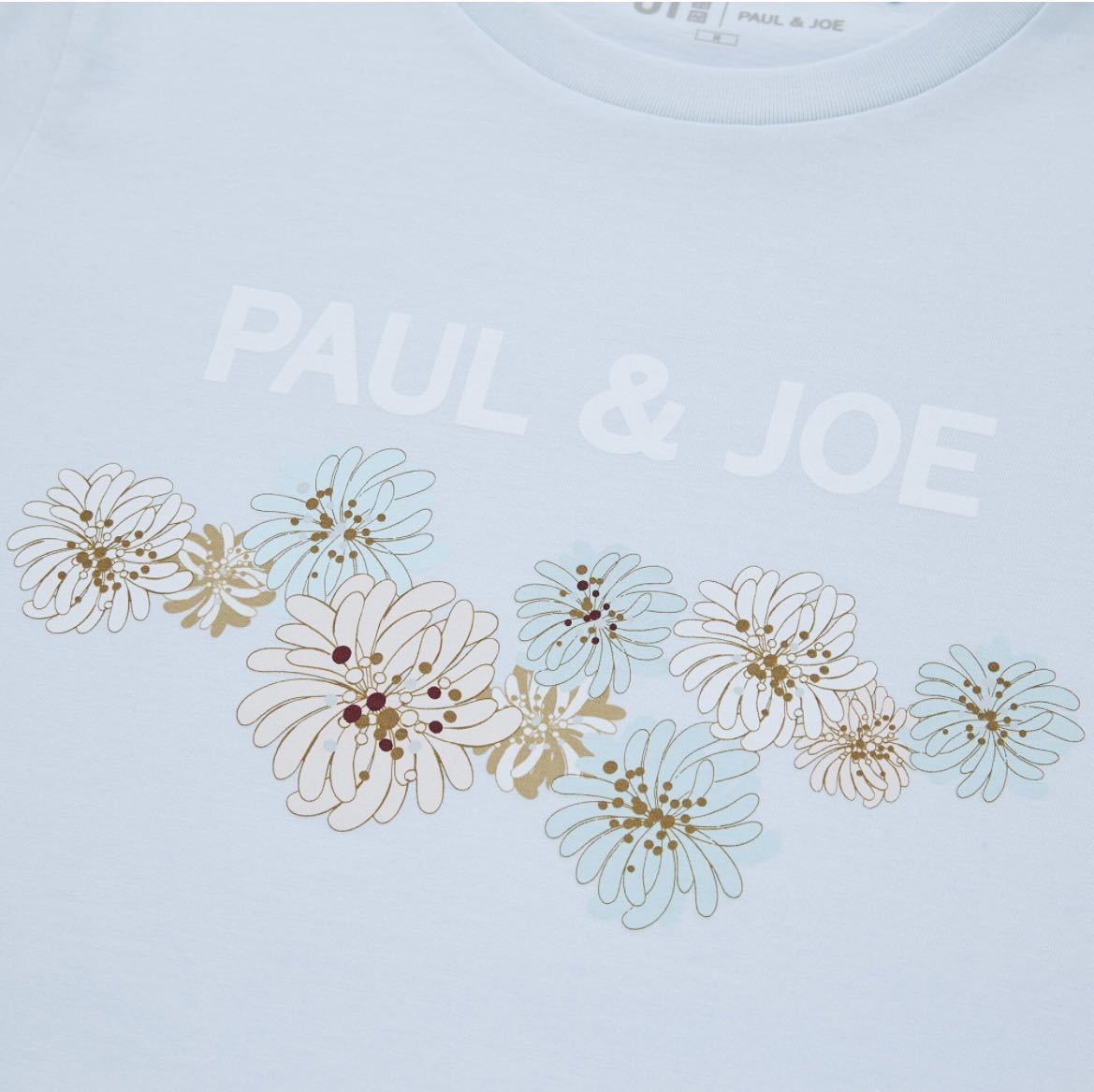 Ｌサイズ【ユニクロ】ポール & ジョー UT グラフィックTシャツ（半袖・レギュラーフィット）（カラー: 60 LIGHT BLUE）_画像2