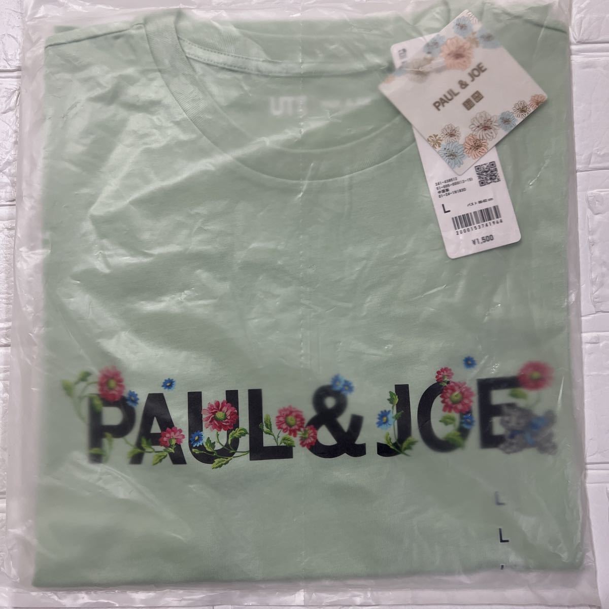 Lサイズ【ユニクロ】ポール & ジョー UT グラフィックTシャツ（半袖・レギュラーフィット）（カラー: 51 GREEN）の画像4