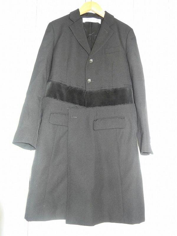 海外最新 GARCONS des COMME GARCONS des COMME コムデギャルソン AD2020 RF-J001 XS 毛100% ブラック デザインジャケット コムデギャルソン その他 海外最新 GARCONS des COMME GARCONS des COMME コムデギャルソン AD2020 RF-J001 XS 毛100% ブラック デザインジャケット コムデギャルソン その他