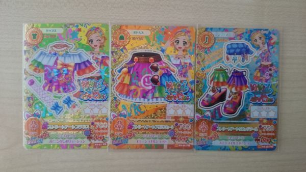 アイカツ 2016 2弾 プレミアム ストリートアート セット 3枚_画像1