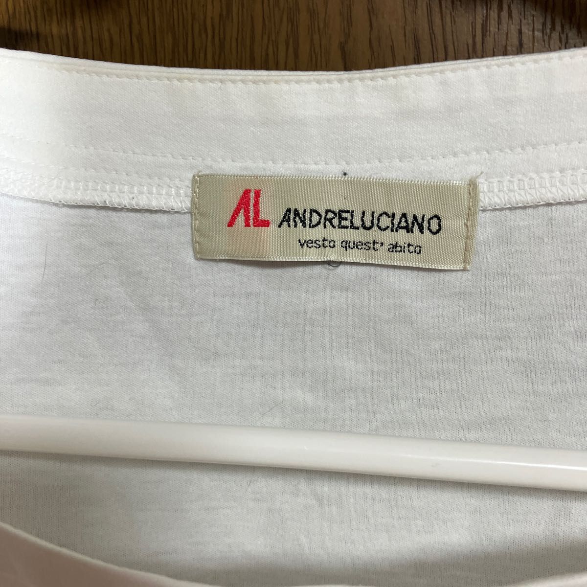 ANDRELUCIANO 半袖Tシャツ 白 L フリー