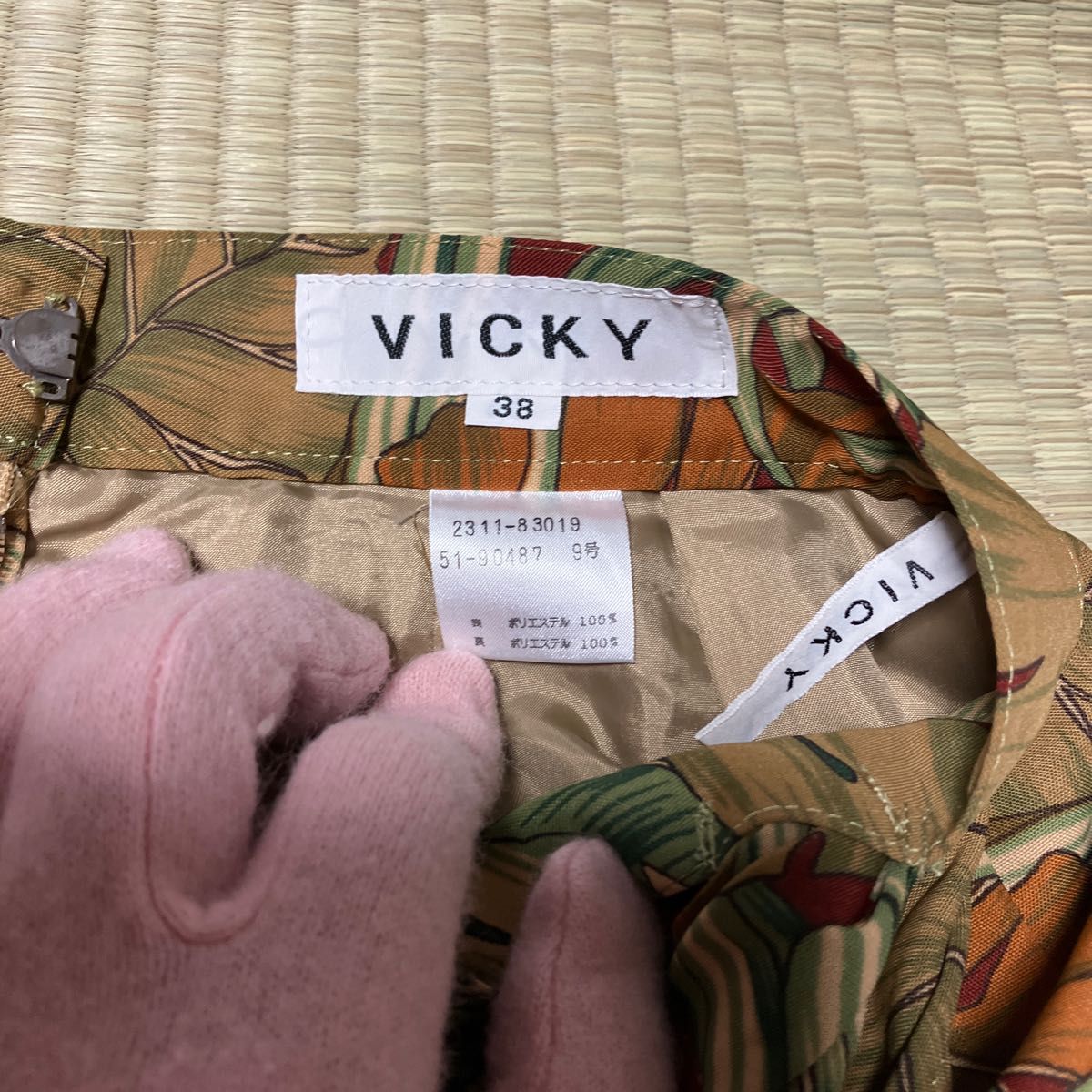 VICKY スカート38 茶系色