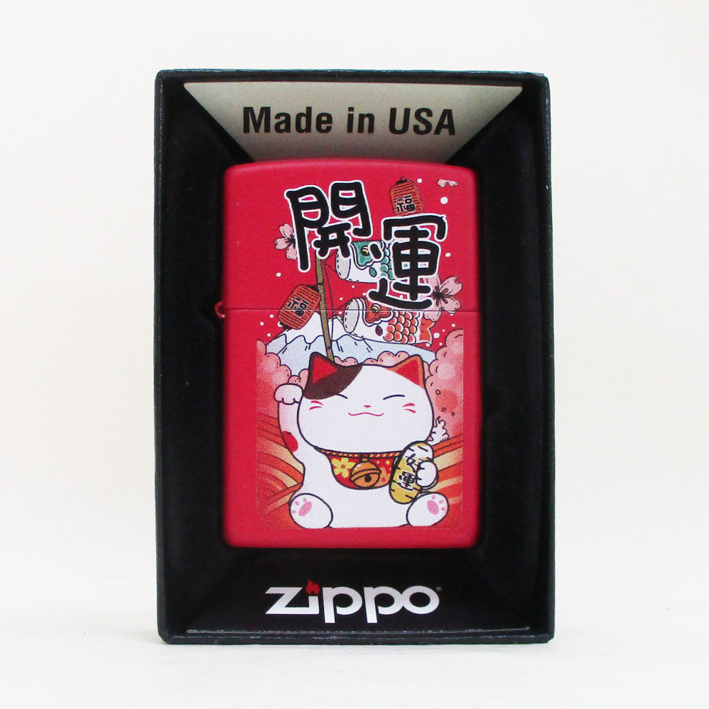 ジッポー オイルライター USA Zippo 和柄シリーズ 開運 招き猫 Z233-107670/送料無料_画像3