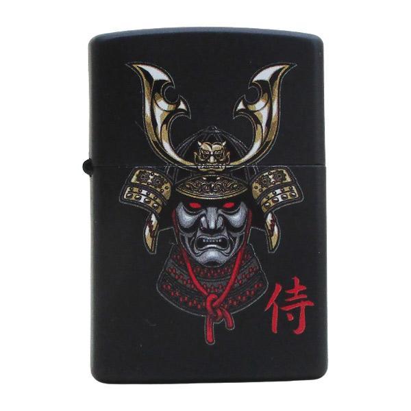 ジッポー オイルライター USA Zippo 和柄シリーズ 侍 Z218-107669＆ギフトボックスセット（オイル＋フリント+BOX）/送料無料_画像1