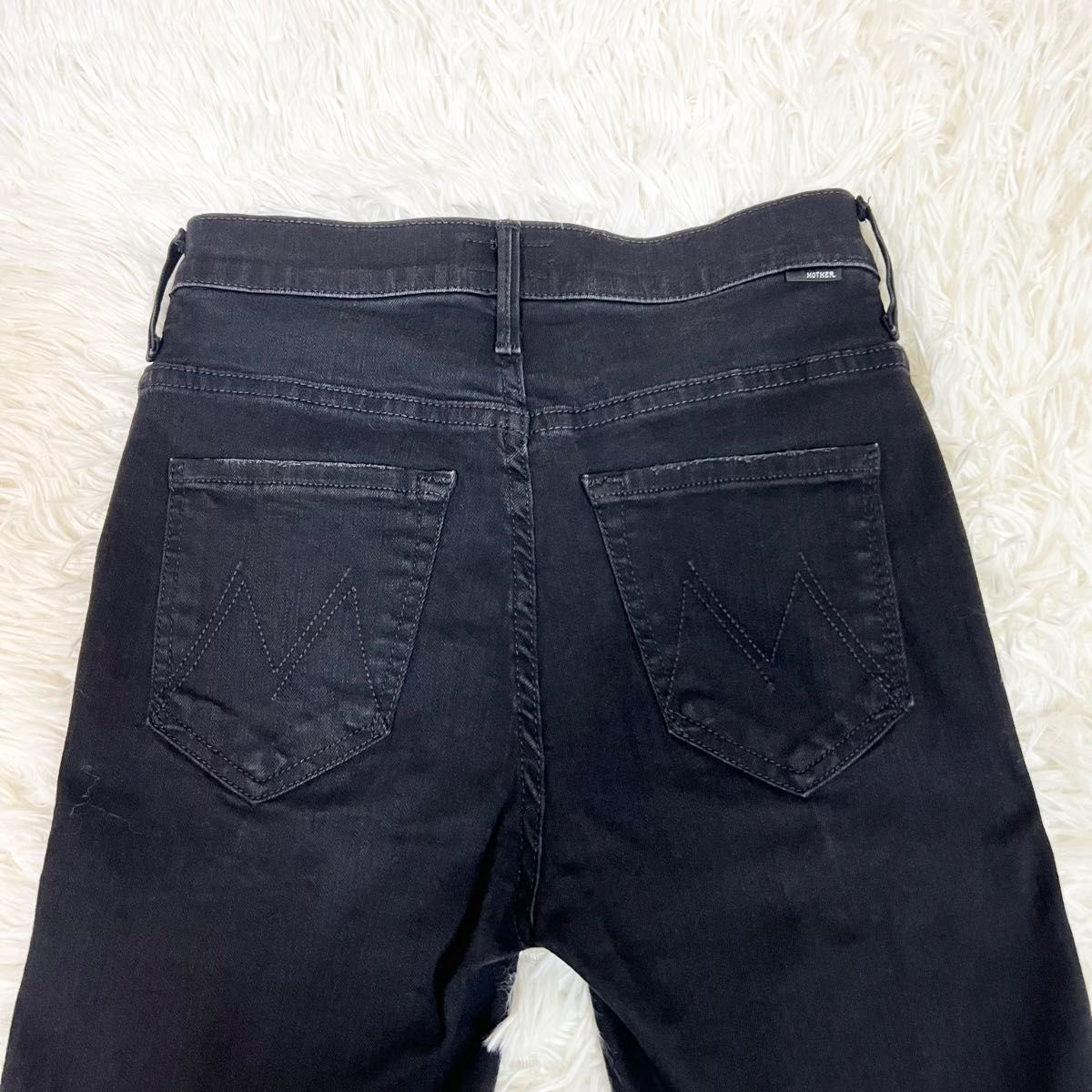 美品 MOTHER マザー デニムパンツ INSIDER CROP ブラック24|PayPayフリマ
