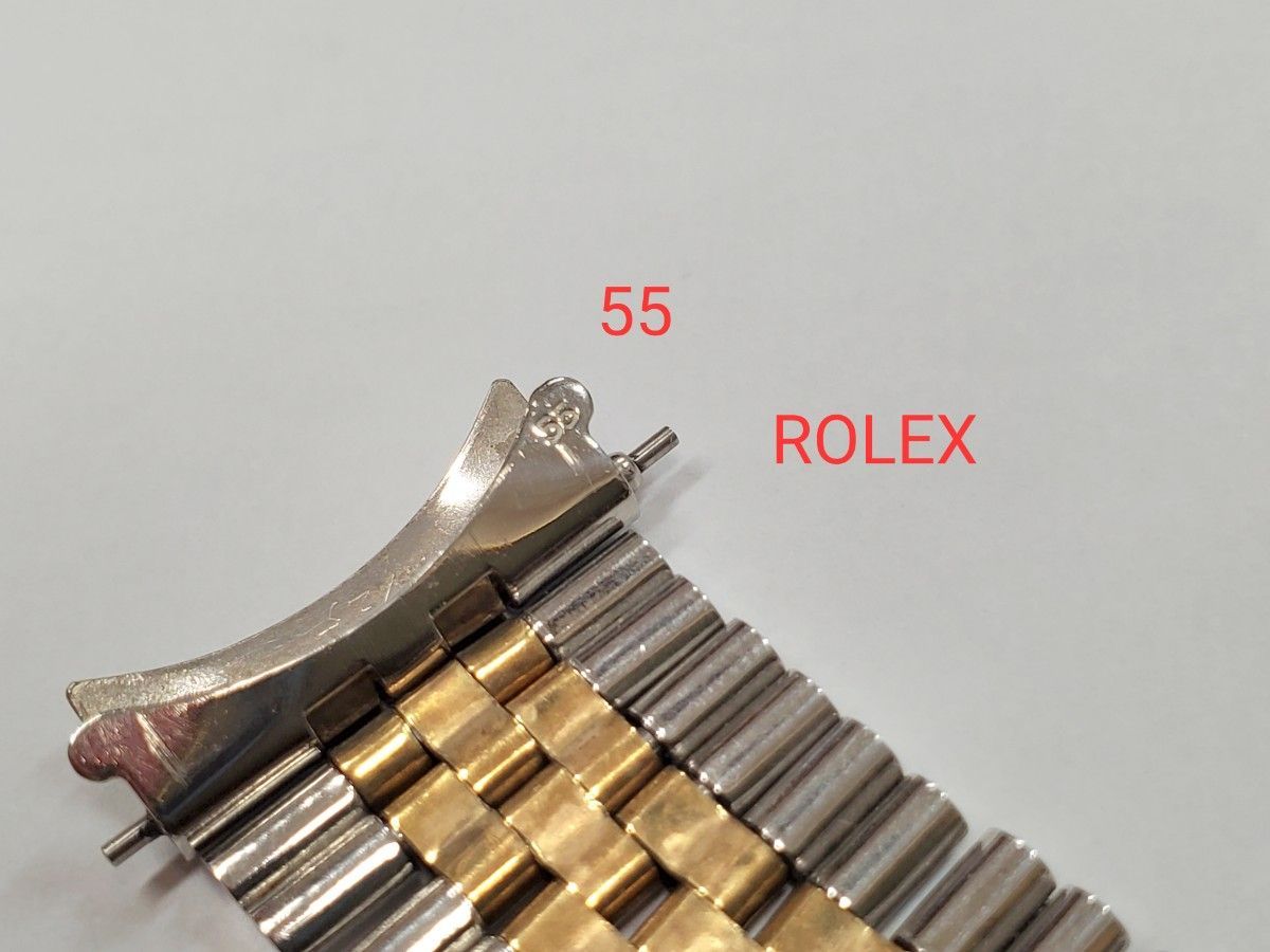 ROLEX SS YG コンビ 巻きブレス 20㎜ 訳あり品 時計ベルト ロレックス ジュビリーブレス フラッシュフィット55