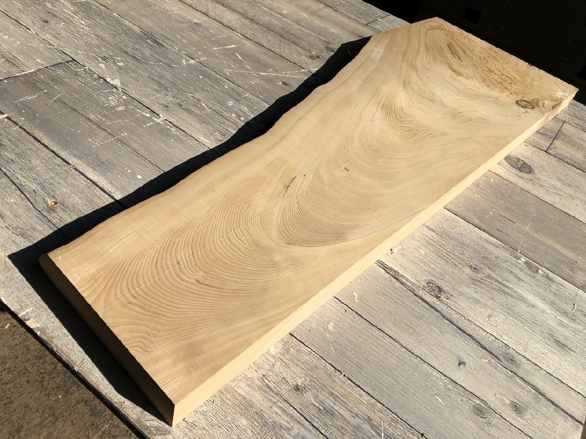 DK551S】台湾檜855×～295×34㎜ 桧ヒノキ板材一枚板材料天然木無垢材
